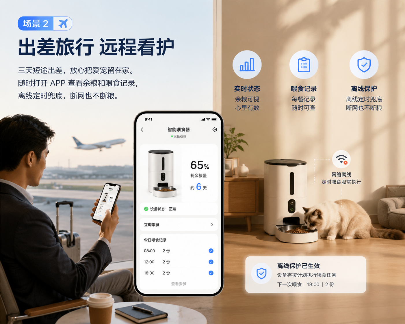 出差旅行远程看护